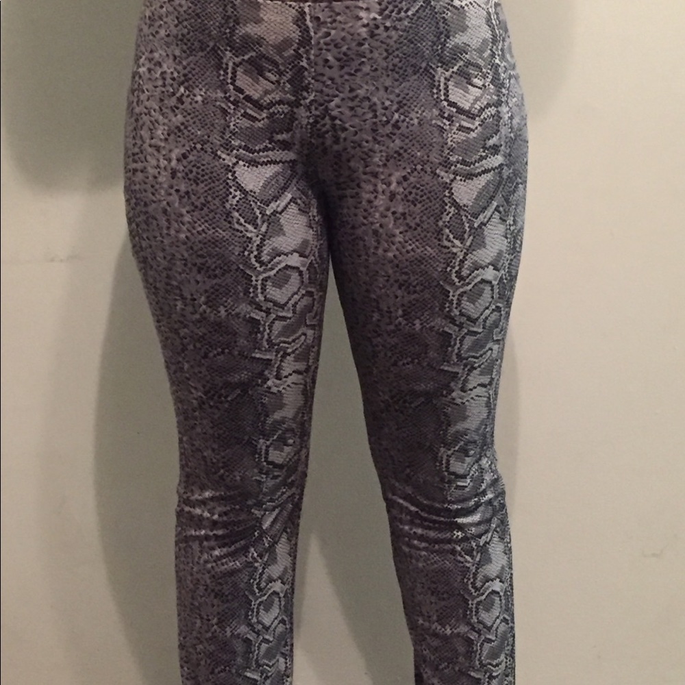 100% polyester gray black and white pants
